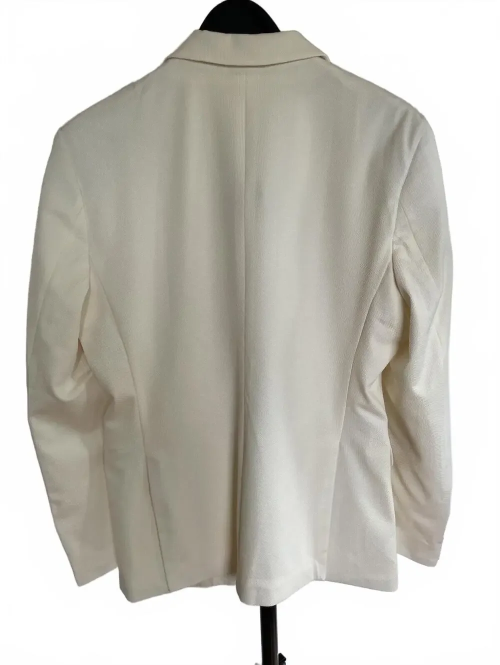 COOFANDY Men's Wedding Blazer Ivory Cream Textured Sport Coat NWT Medium
